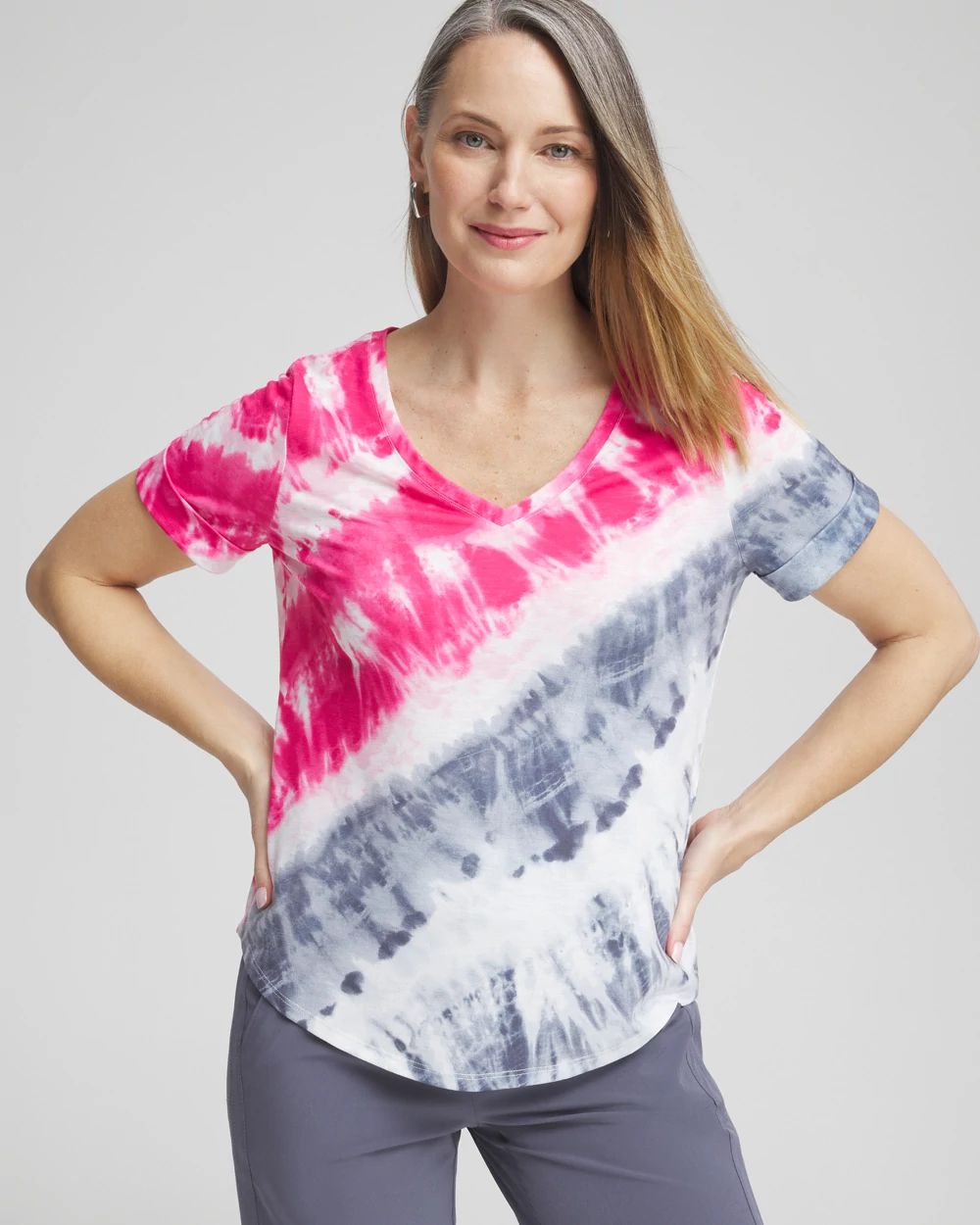 Zenergy Tie Dye V-Neck Tee | Chico's